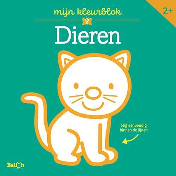 Mijn kleurblok - Dieren BJ* (Ballon) 2+