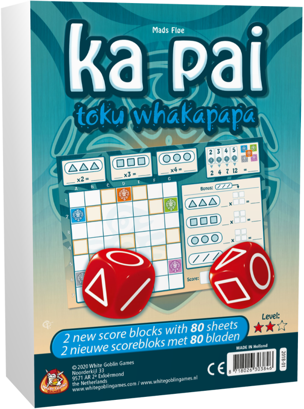 Ka Pai - Toku Whakapapa extra scoreblocks WGG2018 (White Goblin Games) 8+