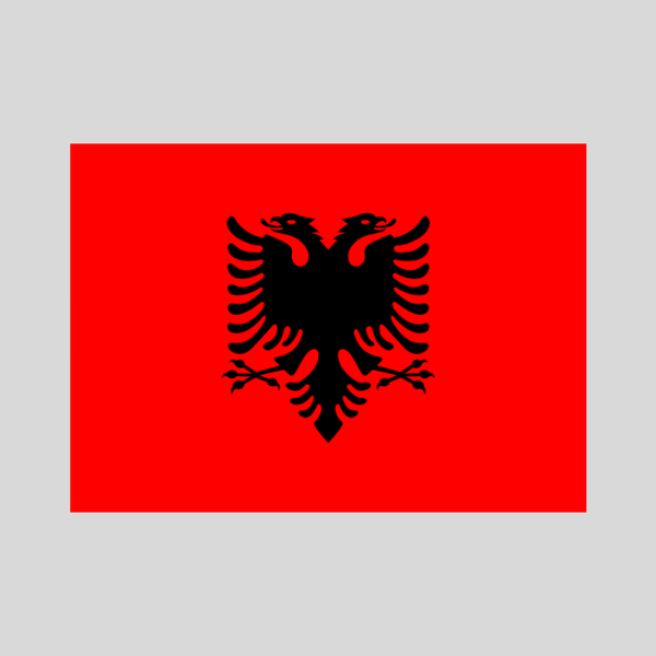Vlag Albanië 90x150 cm