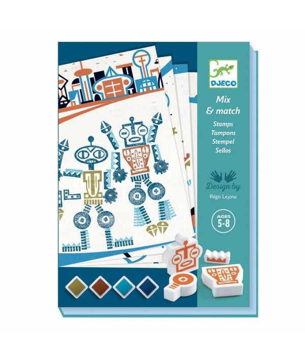 Mix & Match Tampons - Alien Robots (Djeco) CR* 5+