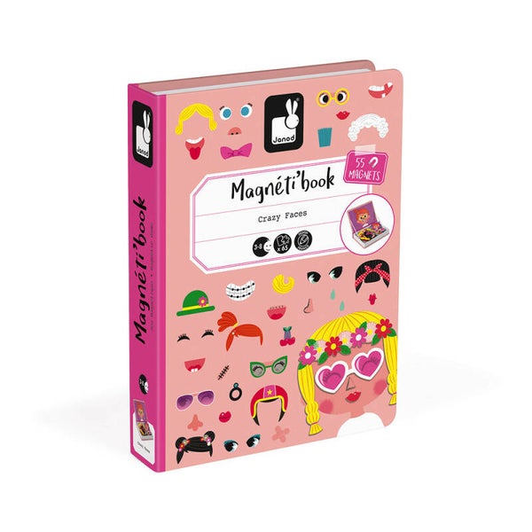 Magneti'books - Crazy faces fille/meisje J02717 (Janod) 3+