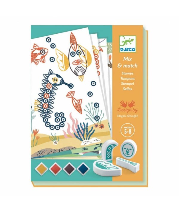 Mix & Match Tampons - Surprising animals (Djeco) CR* 5+