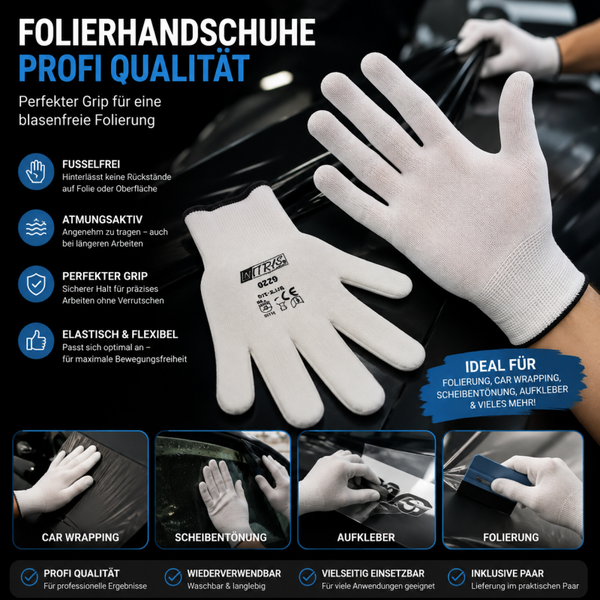 Profi Car Wrapping Verklebehandschuhe für Folierung