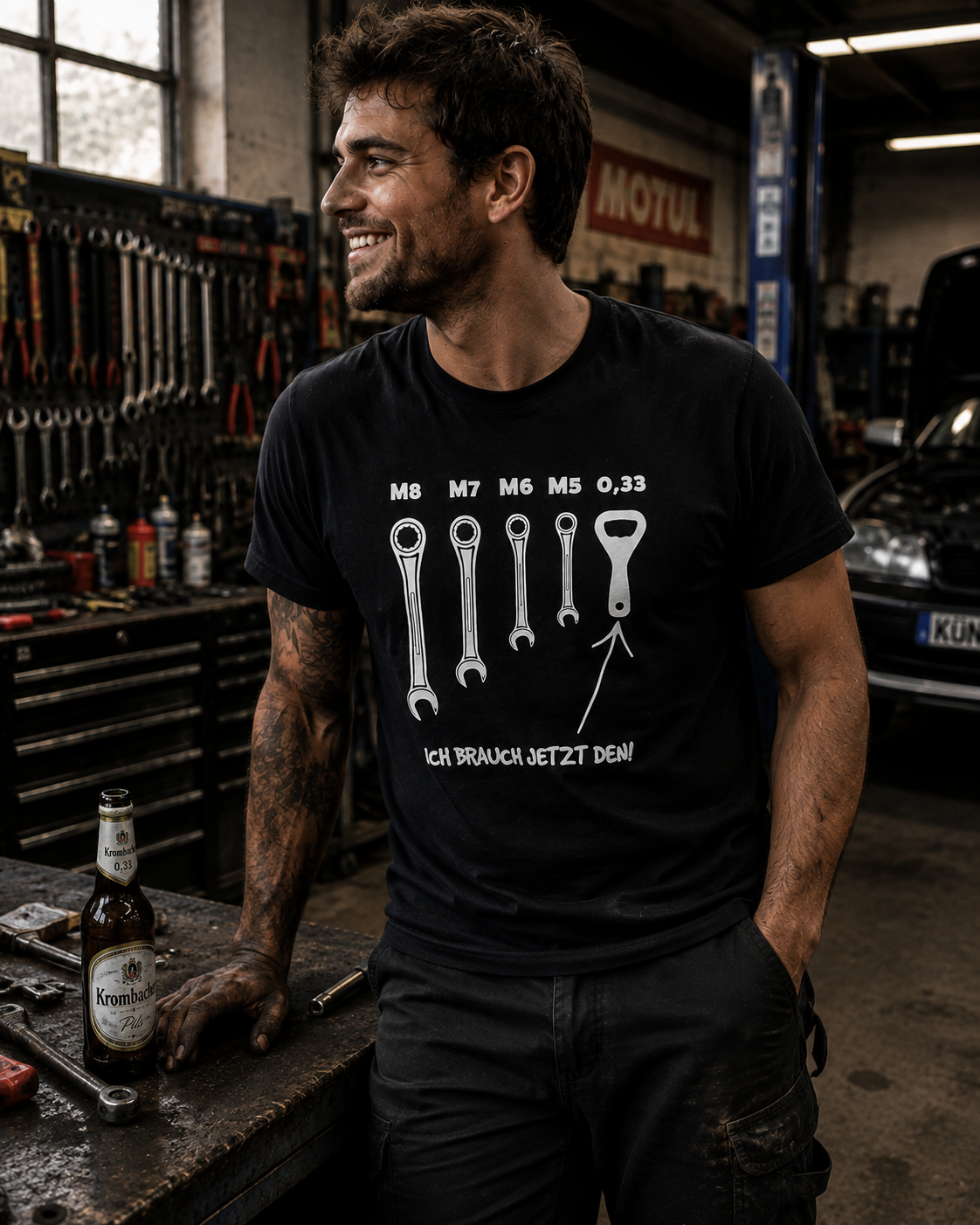 Gabelschlüssel T-Shirt – Das perfekte Shirt für Schrauber