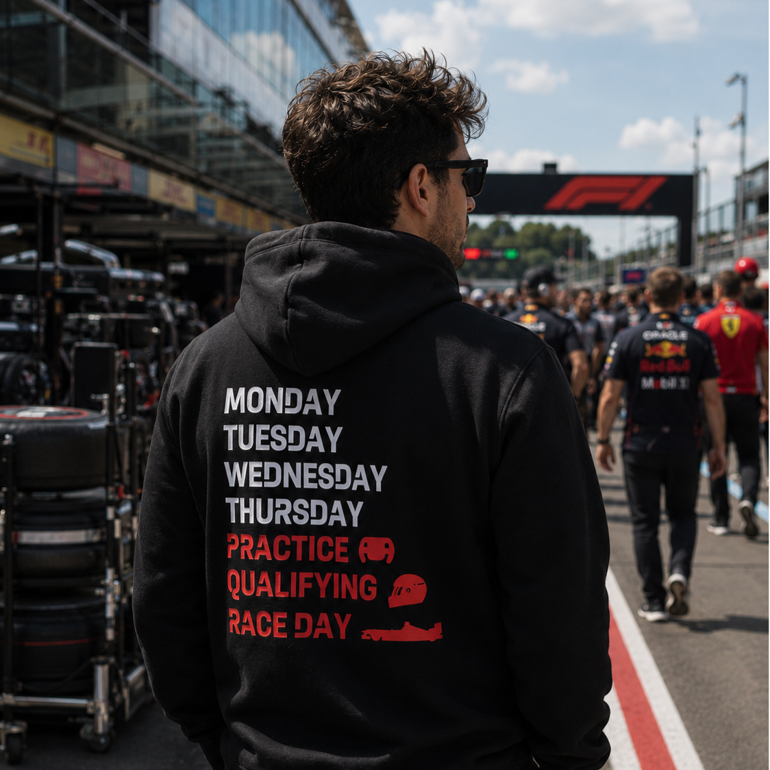 Race Week Hoodie – Motorsport-Shirt für Rennsportfans