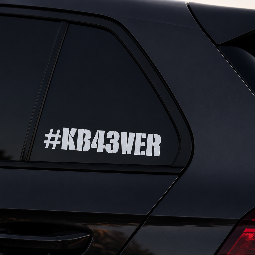 Ken Block KB43VER Aufkleber – Motorsport Tribut Sticker