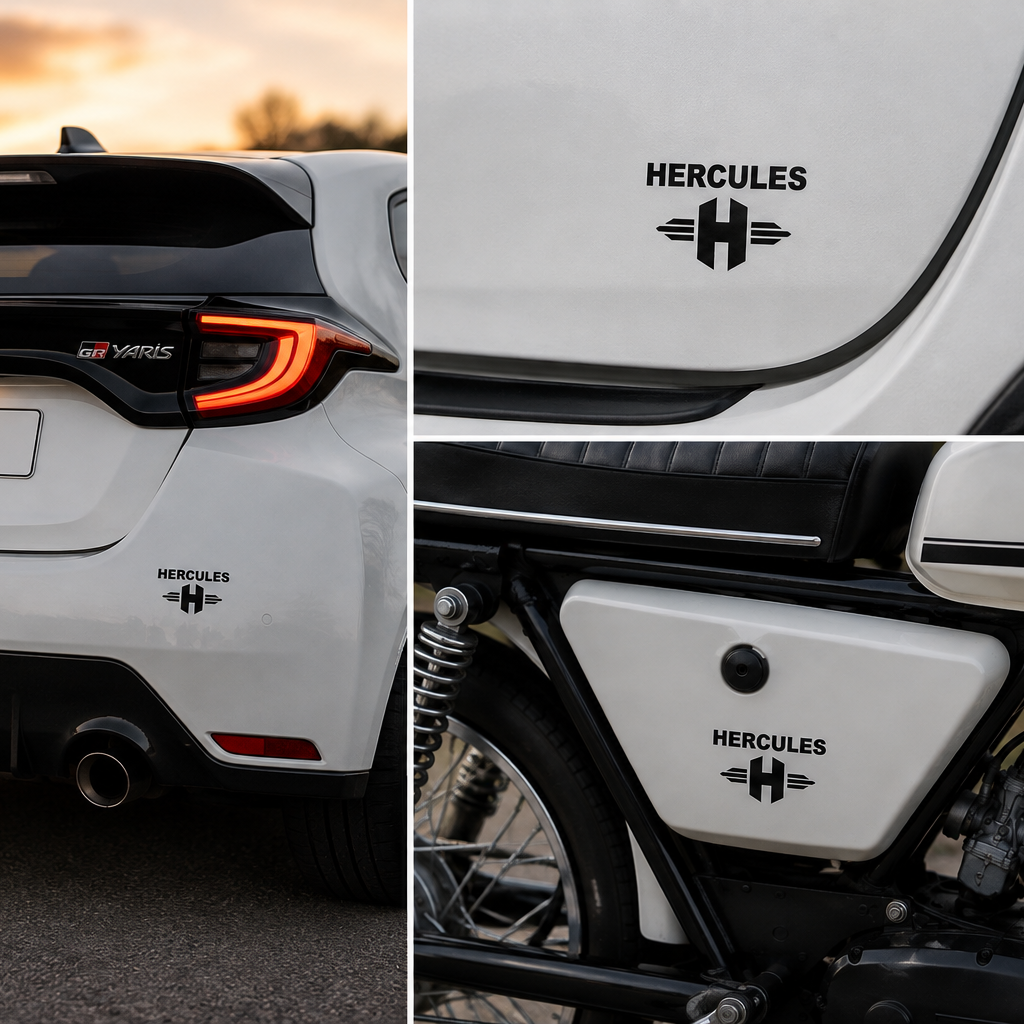 Hercules Logo Aufkleber – Sticker für Mofa & Oldtimer Fans