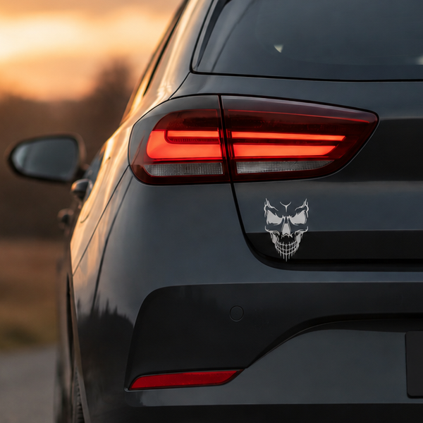 Totenkopf Aufkleber – Skull Sticker für Biker & Individualisten