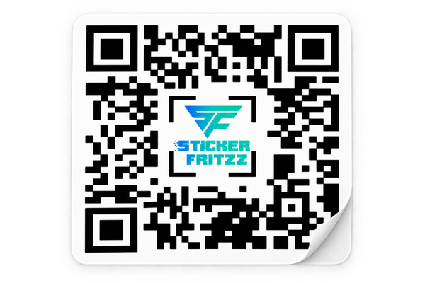 Personalisierte QR-Code Aufkleber mit Logo – Individuelle Sticker für dein Unternehmen
