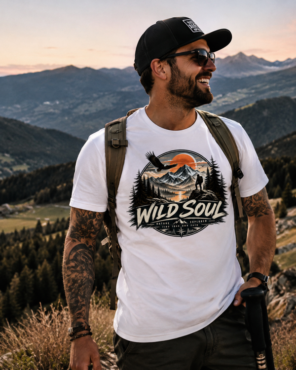 Wild Soul T-Shirt – Outdoor & Wander Shirt für Abenteurer
