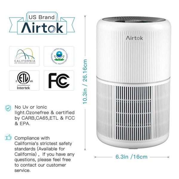 Airtok Air Purifier – Compact, Powerful, and Ozone-Free