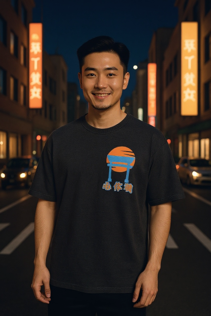 MIND, BODY, SPIRIT acid wash tee (M/L)