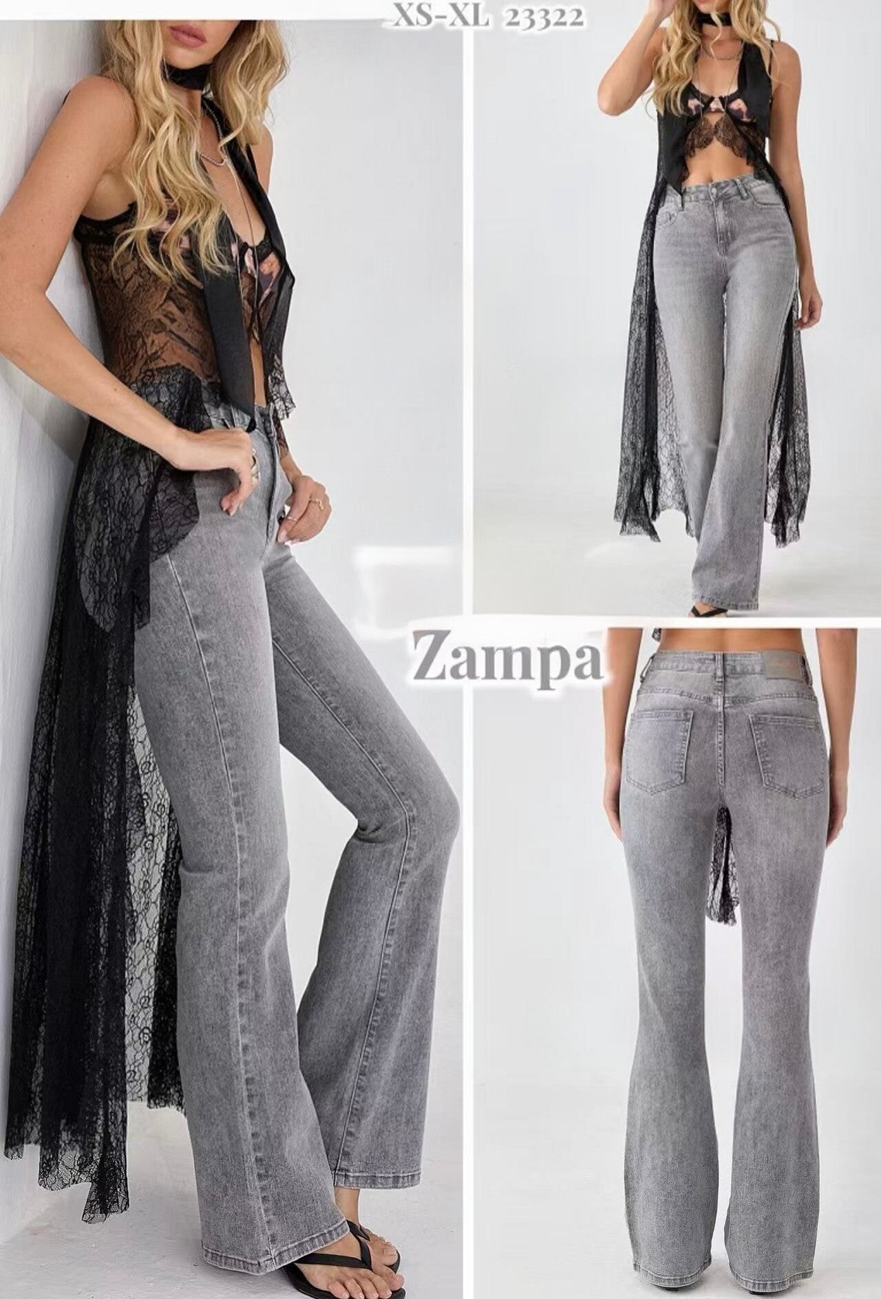 Jeans Zampa Grigio N2708 E29