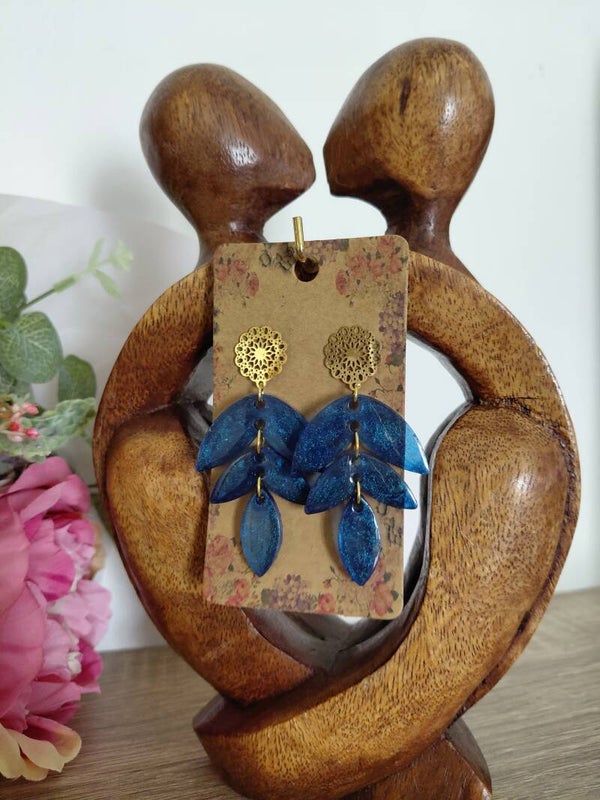 Boucles d'oreilles feuilles