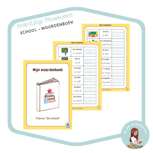 anderstalige nieuwkomers woordenboek thema school