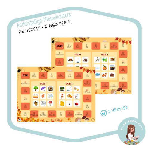 De herfst - Bingo per 2