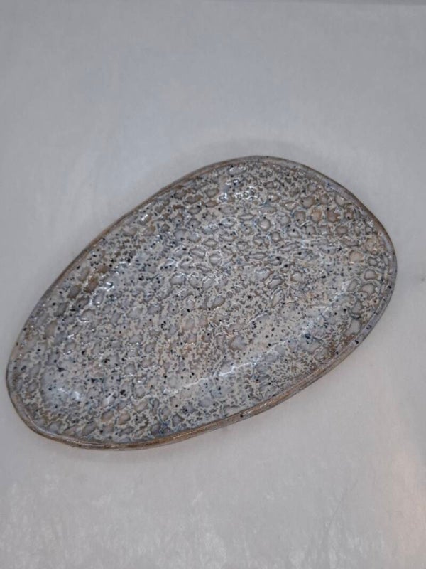 Schaal ei wit, blauw