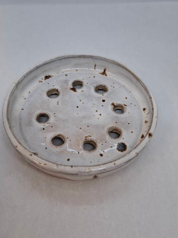 Zeepschaal wit spikkel