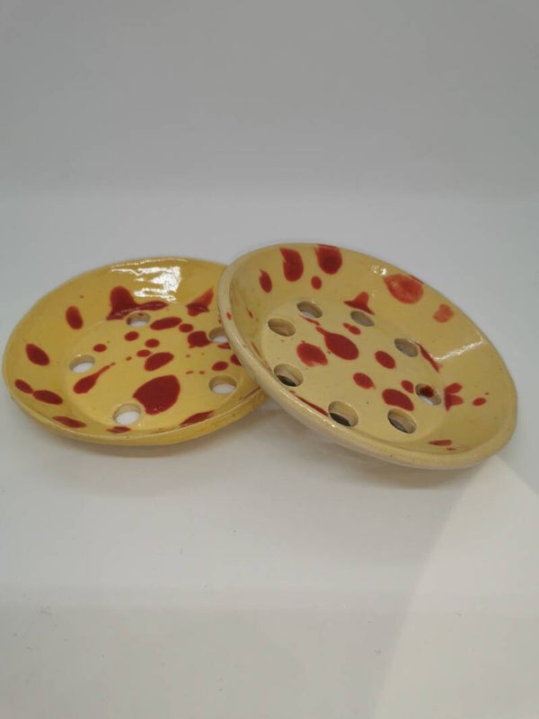 Zeepschalen Geel en rood