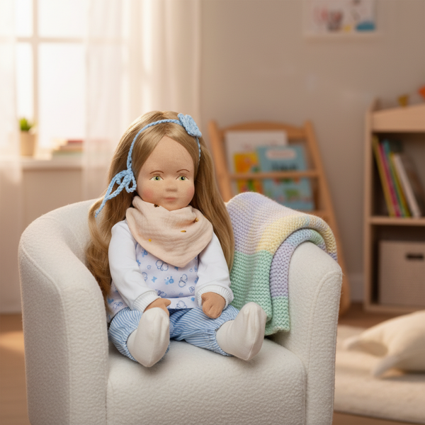 Sophia – Jotte Unikate Original Schweizer Stoffpuppe | Vintage & Upcycling