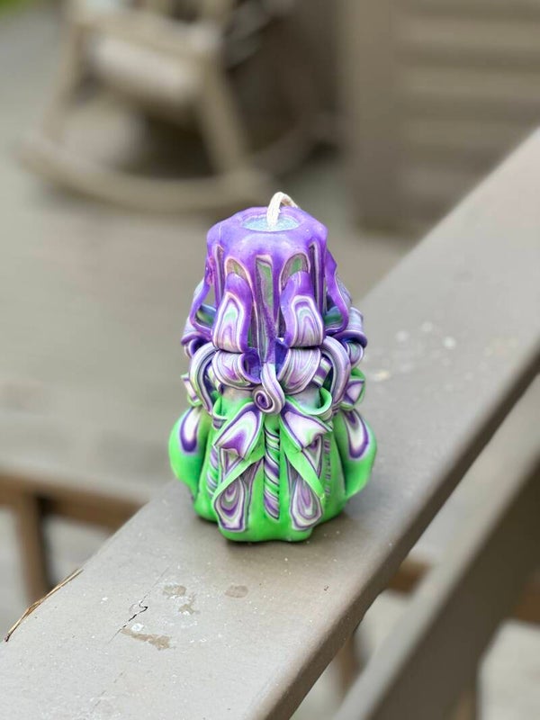 Fairy Tale Carved Candle