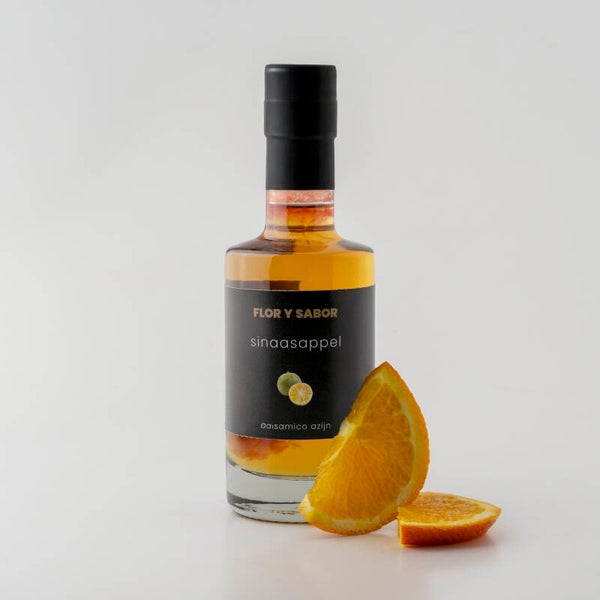 200ml FLES Italiaanse Fruit-Balsamico/azijn - Sinaasappel (Private Label mogelijk)