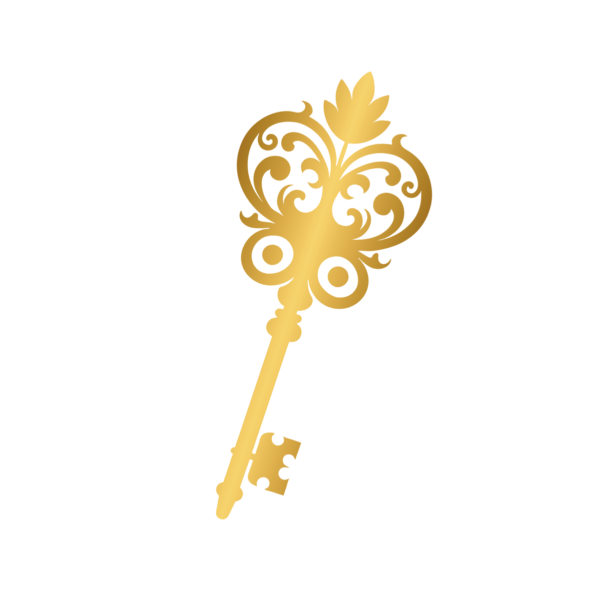 gold skeleton key