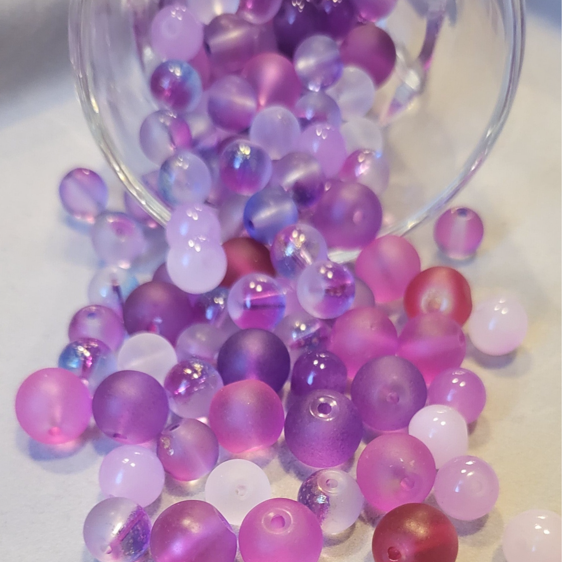 Glasperlen #Lila