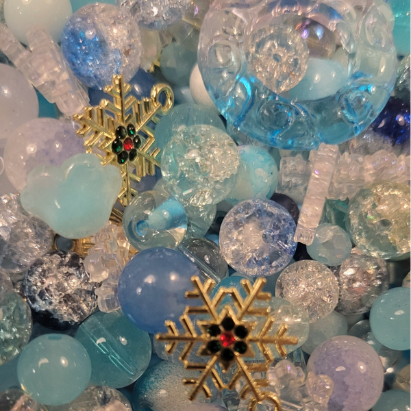 Glasperlen Wintermix