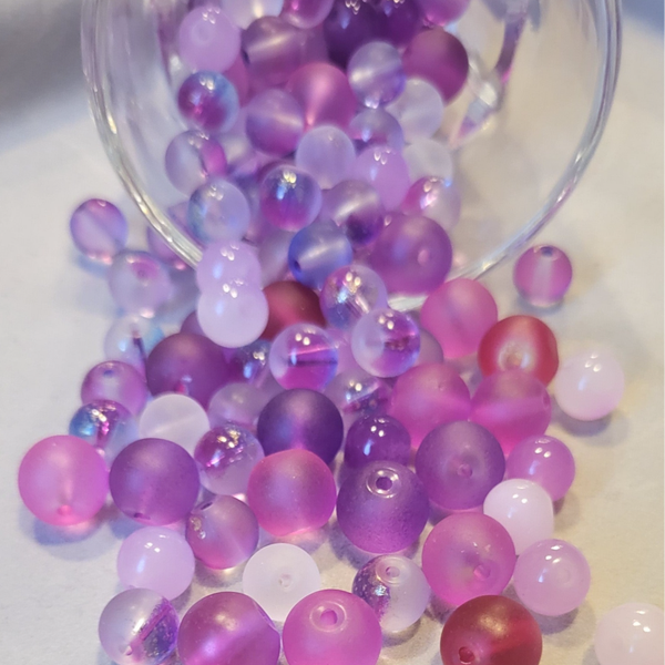 Glasperlen #Lila