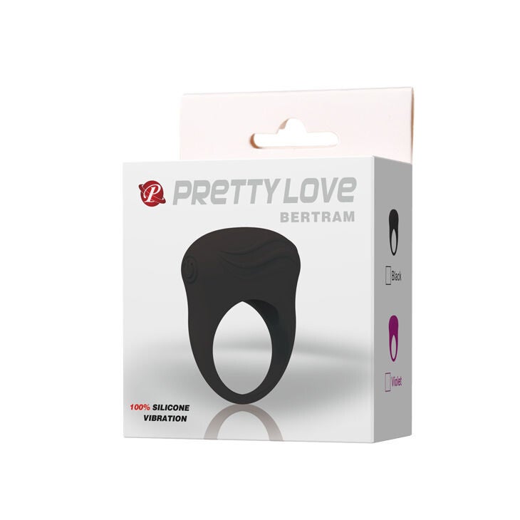 ANILLO VIBRADOR NEGRO -  PRETTY LOVE