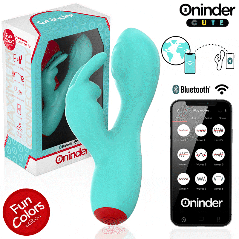 VIBRADOR PUNTO G Y CLÍTORIS - APP MUNDIAL GRATUITA - ONINDER CUTE - LOVE BUNNY