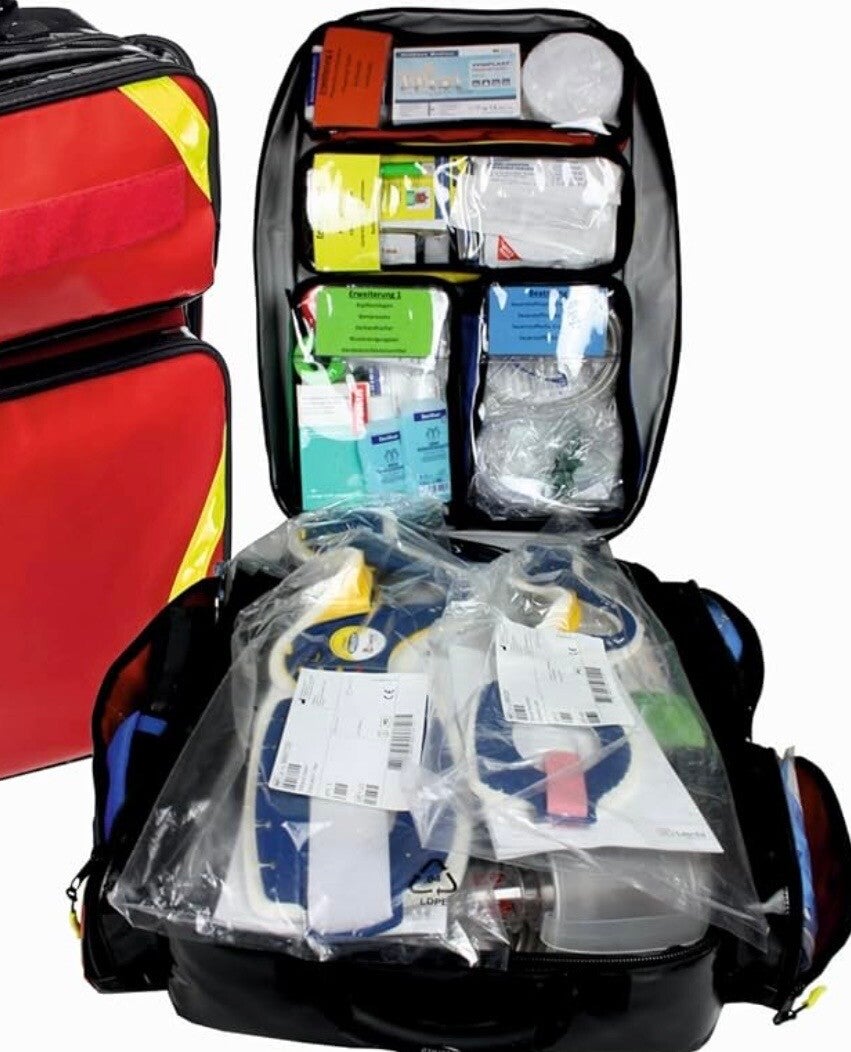 Sanitätsdienst Rucksack gefüllt nach DIN 13169
