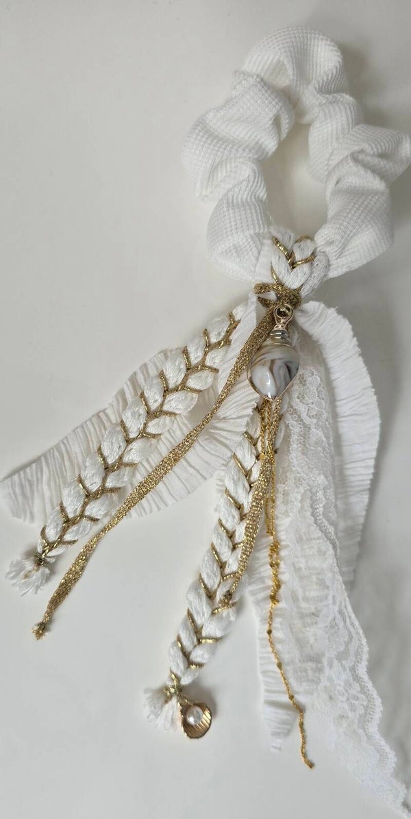 Mibiza Statement Scrunchie | Ibiza Gold