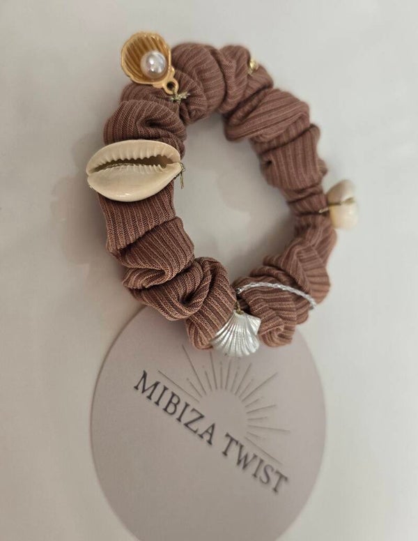 Mibiza Scrunchie | Pearl Shell