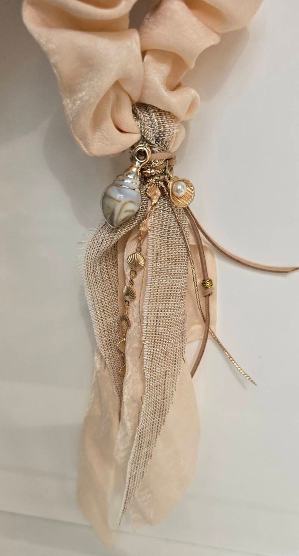 Mibiza Statement Scrunchie | Peachy Shell