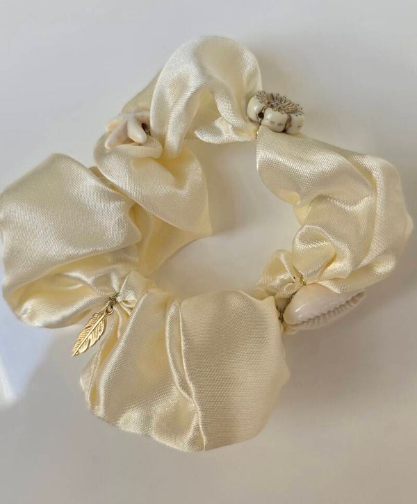 Mibiza Scrunchie | Satin Shell
