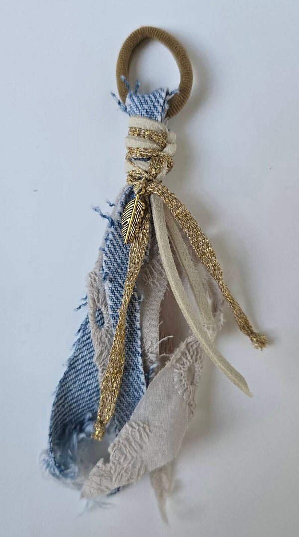 Mibiza Elastiekje Denim gold