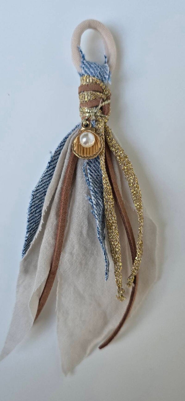 Mibiza Elastiekje Denim Pearl