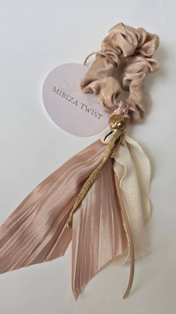 Mibiza scrunchie | Bohemian Sand