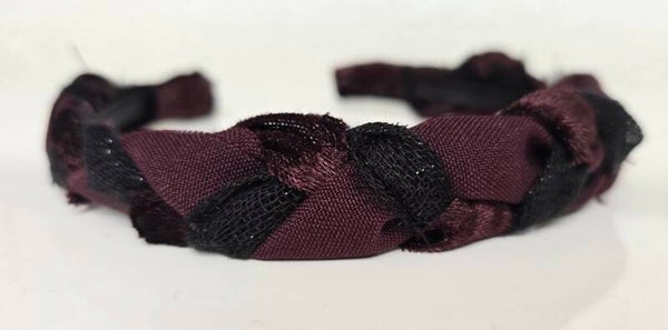 Mibiza haarband – Burgundy Black
