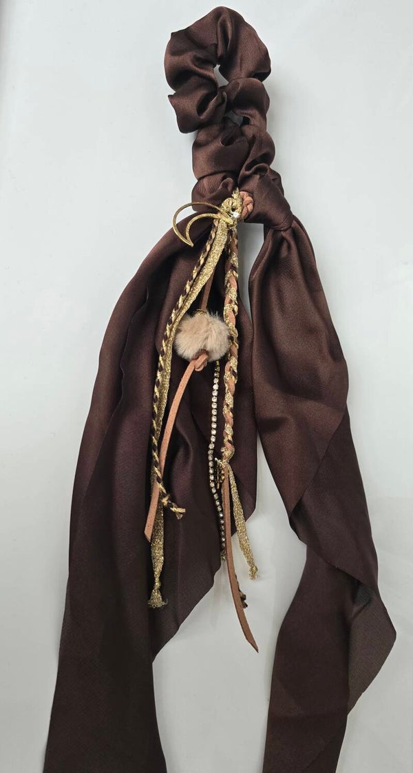 Mibiza Statement Scrunchie | Choco Brown