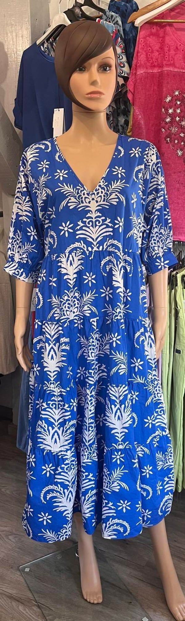 Robe longue Bleue - Réf BENJIE