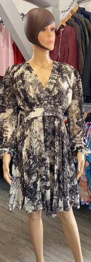 Robe voile noire - Réf 22009