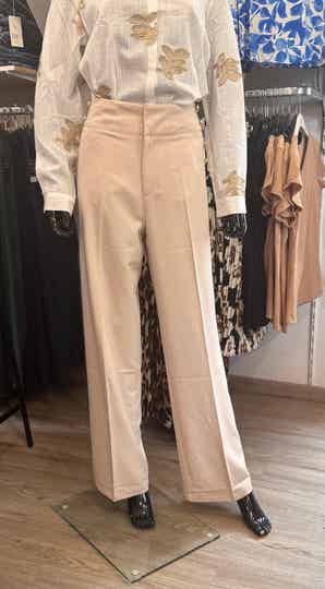 Pantalon coupe large beige- Ref A3307