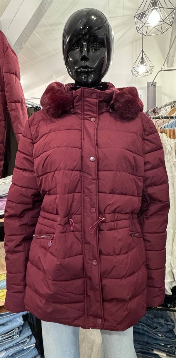 Manteau Bordeau- Ref 816