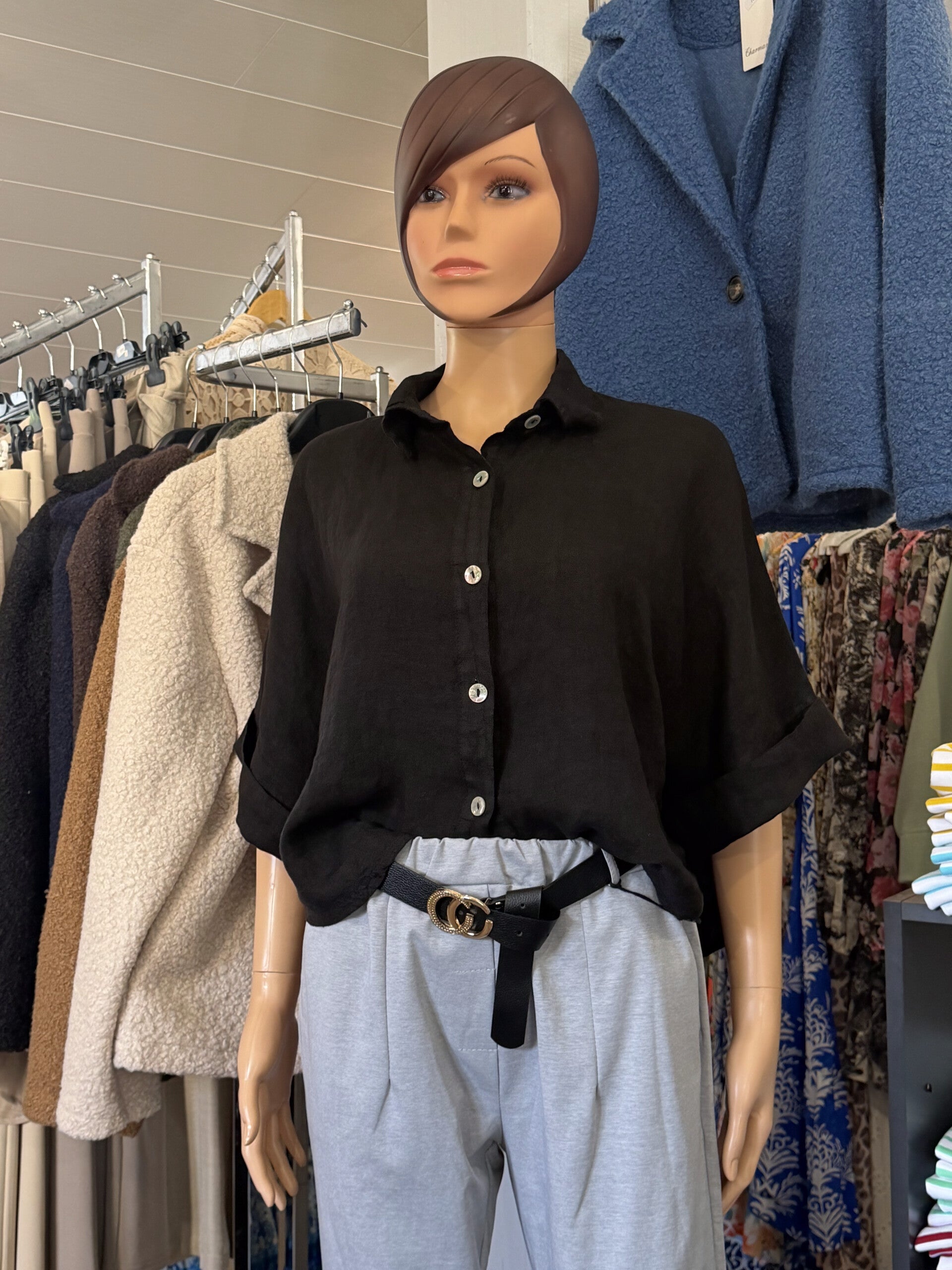 Chemise manche 3/4- Ref 8777
