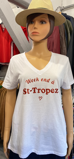 T-Shirt Week-end à Saint-Tropez - Réf 22022