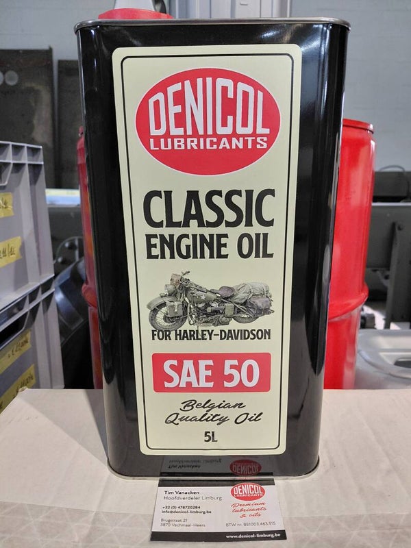 Classic Engine Oil : SAE 50  For Harley Davidson 45 Engine and Gearbox