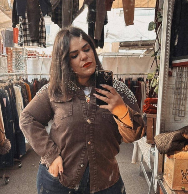 Camicia in Denim marrone